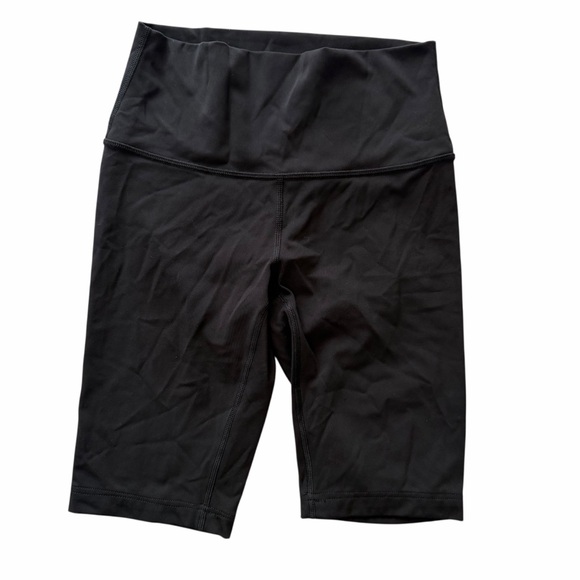 Lululemon High-Rise black biker athletic Shorts 9” inseam Size 4 - Picture 2 of 6